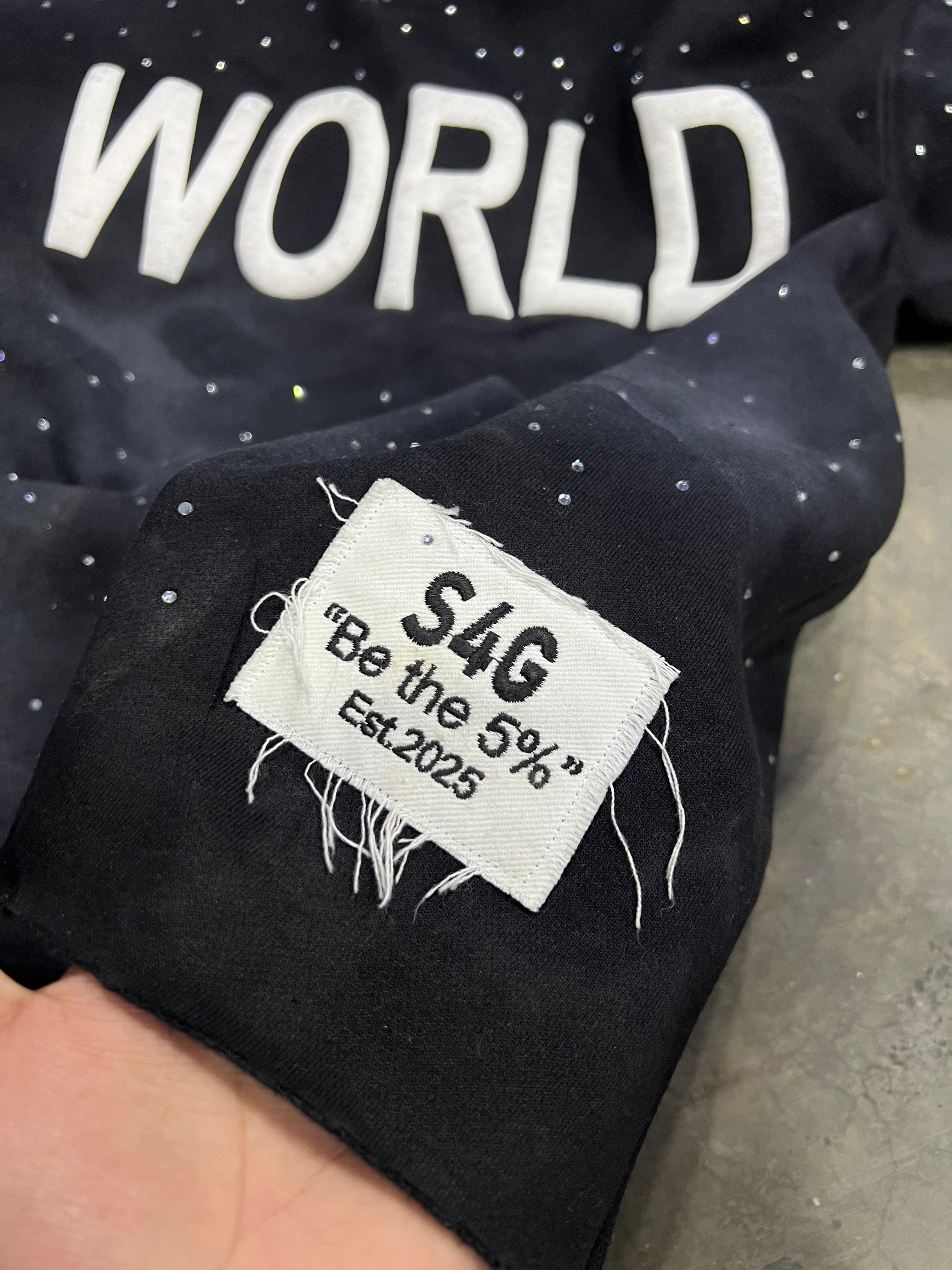 5ive World Cropped Hoodie