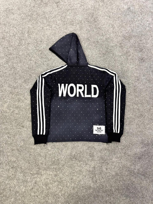 5ive World Cropped Hoodie
